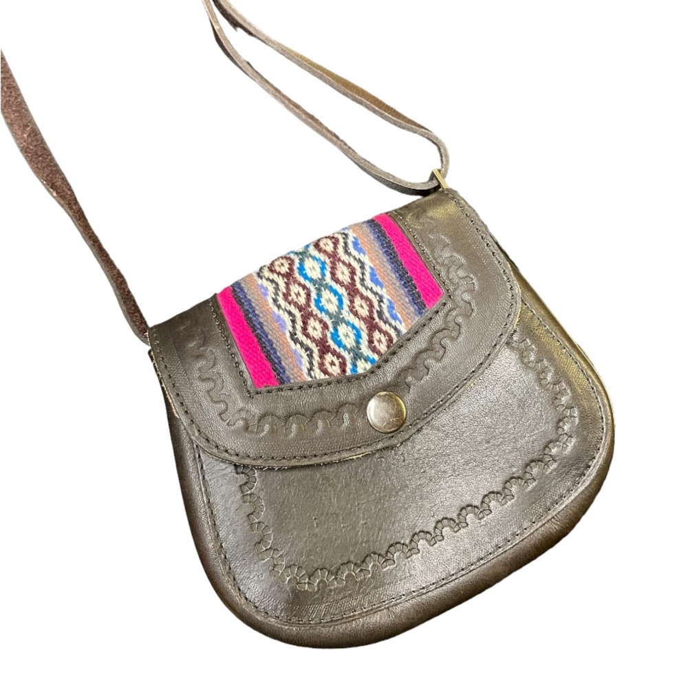 Leather Western Crossbody Purse